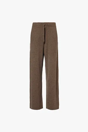 LE KASHA Suria Drawstring Waistband Straight-leg Mid-rise Organic-cashmere Trousers