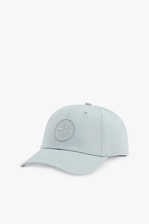 Stone Island Compass Embroidered Branding Cotton Cap
