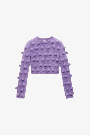 Loewe Bubble-motif Cropped Knitted Jumper