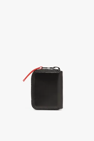 Diesel Zip-d Logo-embossed Leather Key Holder Wallet