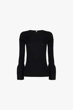 CFCL Soft Portrait Bell-sleeve Knitted Jumper