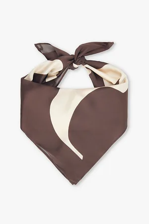 SIR Freddie Geometric-print Silk Scarf Top