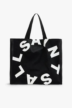 AllSaints Tierra Logo-print Large Organic-cotton Tote Bag