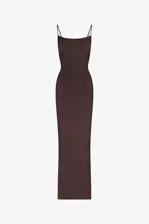 SKIMS Soft Lounge Scoop-neck Stretch-woven Maxi Dress