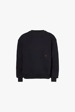 HOMMEGIRLS Relaxed Fit Embroidered-branding Cotton-jersey Sweatshirt
