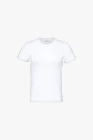Saks Potts Uma Scallop-trim Organic-cotton T-shirt
