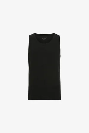 AllSaints Edwards Round-neck Relaxed-fit Organic-cotton Vest