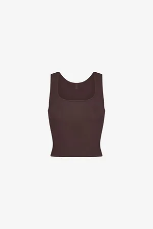 SKIMS Soft Lounge Scoop-neck Stretch-woven Tank Top
