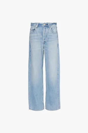 Citizens of Humanity Gwendoline Scrunch Straight-leg Mid-rise Regenerative-denim Jeans