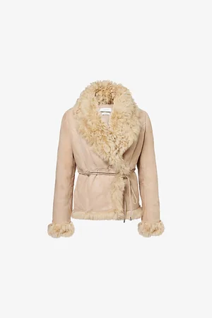 Saks Potts Moss Shearling-trim Suede Jacket