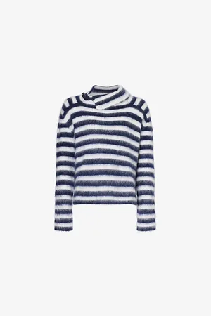 Jacquemus Le Pull Marina Asymmetric-collar Knit Jumper