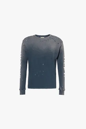 GALLERY DEPT. Urcle Thermal Brand-print Relaxed-fit Cotton-jersey Sweatshirt