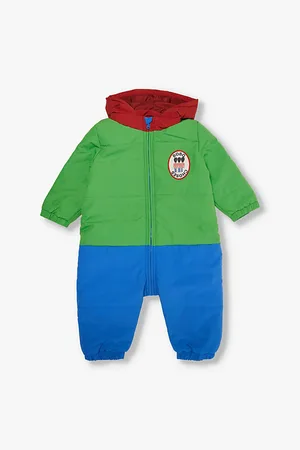 Bobo Choses Brand-patch Hooded Recycled-polyamide Onesie 6-24 Months