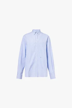 Saks Potts William Stripe-pattern Regular-fit Cotton Shirt