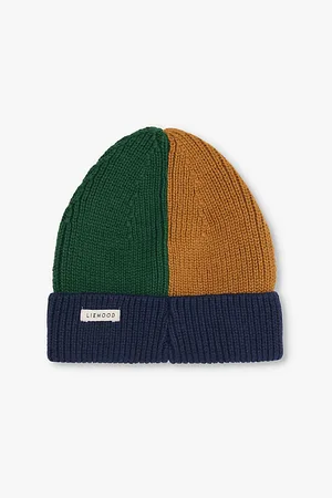 Liewood Ezra Brand-patch Organic-cotton Beanie 1-8 Years