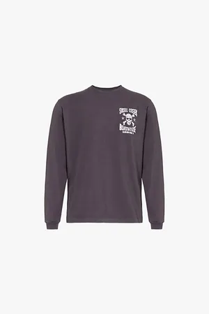 GALLERY DEPT. Skull Creek Glitter-brand-print Regular-fit Cotton-jersey T-shirt