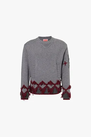 Kenzo Lucky Tiger Intarsia-design Regular-fit Wool Jumper