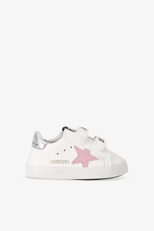 Golden Goose Baby School Logo-print Leather Low-top Trainers