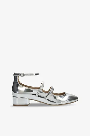 Steve Madden Marjorie Two-strap Patent-leather Heeded Mary-janes