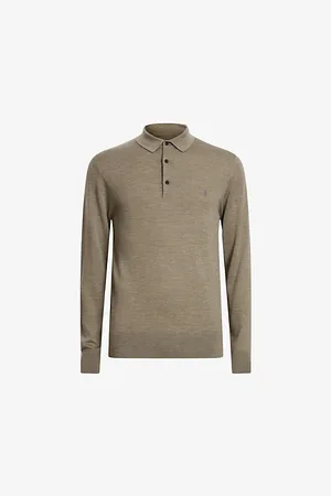 AllSaints Mode Merino Slim-fit Wool Polo Shirt