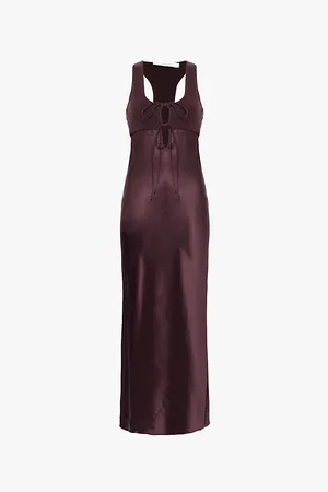 CHRISTOPHER ESBER Monument Contrast-knitted-panels Silk Midi Dress