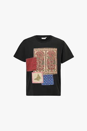 Found Patchwork Graphic-print Relaxed-fit Cotton-jersey T-shirt