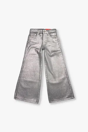 Diesel Metallic Wide-leg Denim Jeans 8-16 Years