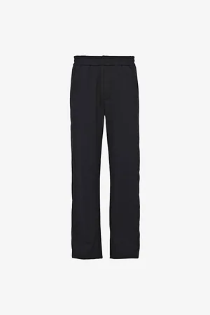 Prada Contrast-stripe Straight-leg Cotton-fleece and Recycled-nylon Jogging Bottoms