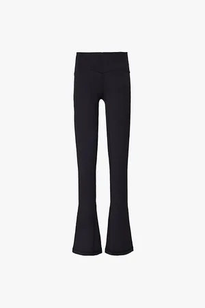 Lululemon Align Brand-print Flared-leg Stretch-woven Leggings