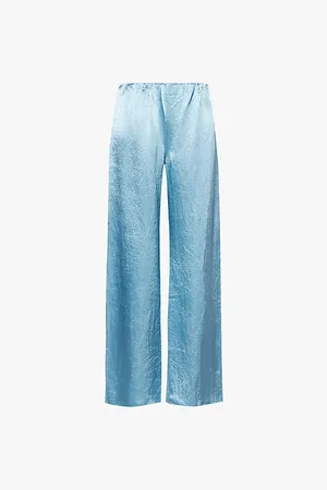 Nanushka Brenda Elasticated-waistband Wide-leg High-rise Woven Trousers
