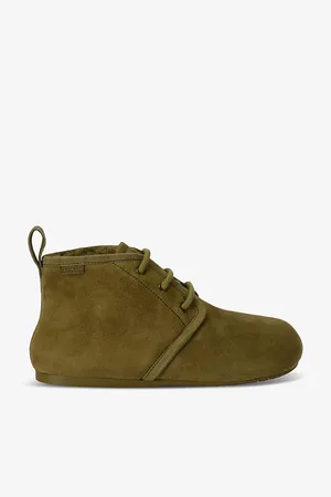 Loewe Lago Suede and Shearling Desert Boots