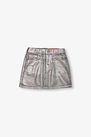 Diesel Metallic High-waist Denim Skirt 8-16 Years