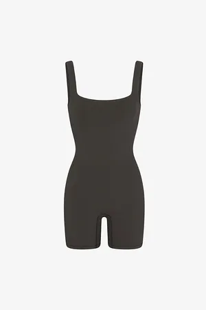 SKIMS Outdoor Scoop-neck Stretch Cotton-blend Onesie
