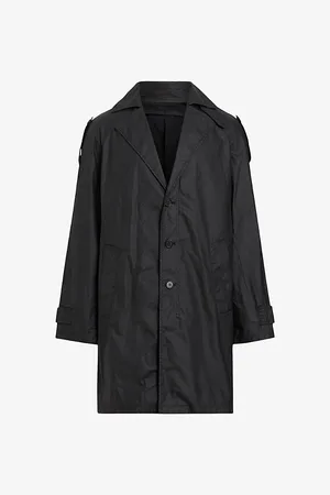 AllSaints Allman Relaxed-fit Long-sleeve Cotton Mac