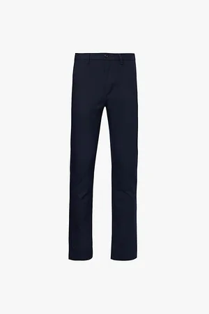 Tommy Hilfiger Denton Tech Partially-elasticated Waistband Straight-leg Regular-fit Cotton-blend Trousers