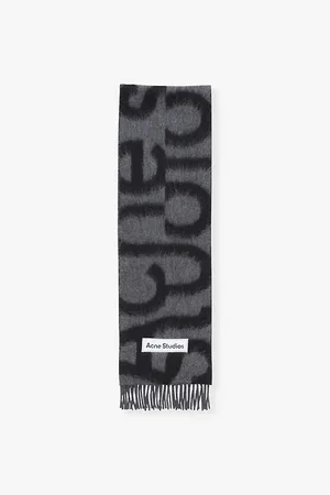 Acne Studios Brand-intarsia Alpaca-blend Scarf