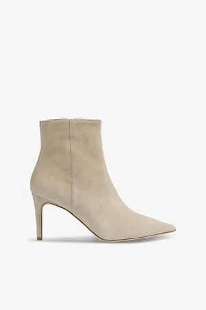 LK Bennett Aster Pointed-toe Heeled Suede Ankle Boots