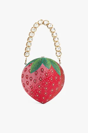 Judith Leiber Strawberry Crystal Clutch-bag