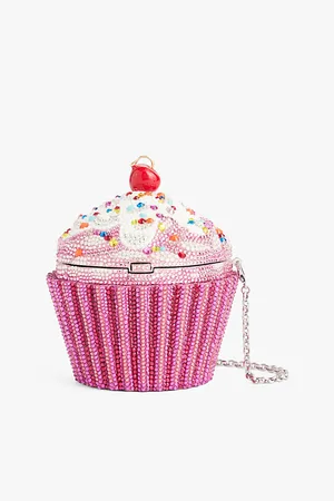 Judith Leiber Cupcake Cherry Crystal Clutch-bag