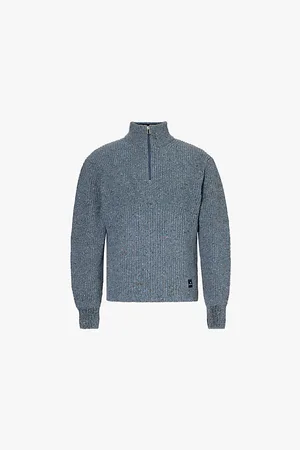 Paul Smith Funnel-neck Half-zip Wool-blend Jumper