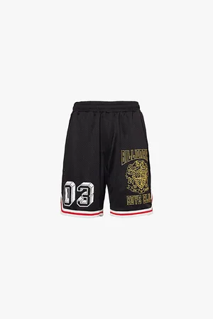 Billionaire Boys Club Crest Basketball Stripe-print Regular-fit Woven Shorts
