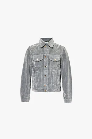 Casablanca Peach Branded-hardware Regular-fit Denim Jacket