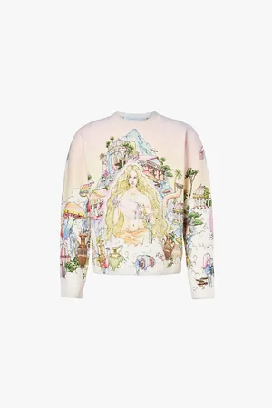 Casablanca Graphic-print Wool-blend Knitted Jumper