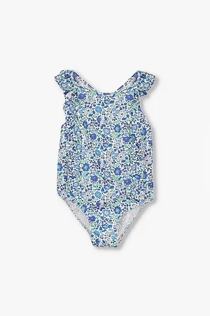 FrenchTrotters Danjo Floral-print Frill Stretch-woven Swimsuit 2-11 Years
