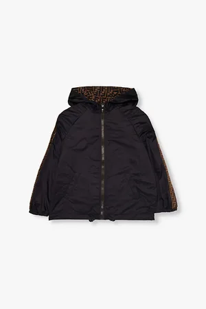 Fendi Reversible Logo-trim Hooded Shell Jacket 12-12+ Years