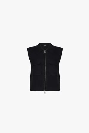 ME AND EM Layering Two-flap-pockets Organic-cotton and Wool-blend Gilet