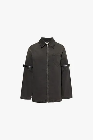 COPERNI Hybrid Belted-sleeves Denim Overshirt