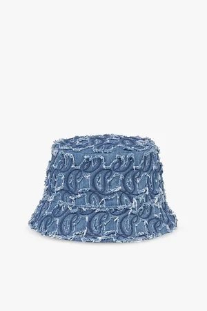 Christian Louboutin Bobino Toile Monogram-weave Denim Bucket Hat