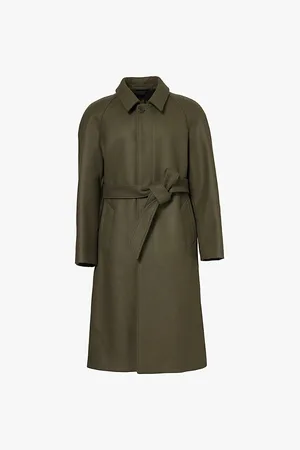 Diomene Raglan-sleeve Single-breasted Wool and Cashmere-blend Coat