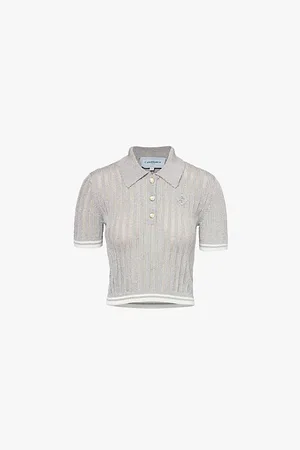 Casablanca Short-sleeves Knitted Polo Shirt